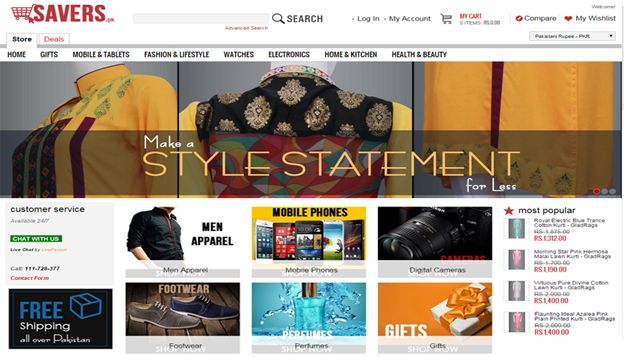 Savers Online Shopping Portal in Pakistan